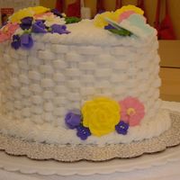 Wilton Class Ii Finale Another view of my final cake for Wilton class II.