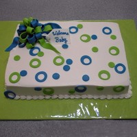 Retro Baby Shower Another take on the dots and circles theme!