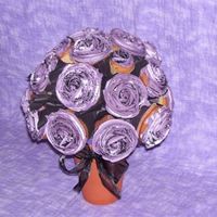 Over The Hill Cupcake Bouquet The woman who ordered this didn't care what colors I used, but it was for a 50th b-day party and she did want a black bow to kind of...