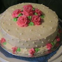 Mother's Day Cake The cake is vanilla with buttercream icing and bc roses