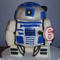 R2D2 This was for my step son's 6th birthday, I threw in a couple of blinking lights, it was a big hit at the party.