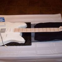 Fender Stratocaster Cake My first electric guitar cake. It was so much fun!