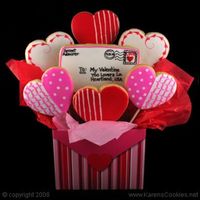 Love Letter & Hearts Arrangement 