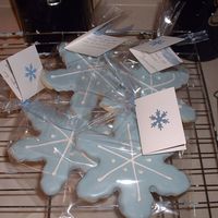 Snow Flake Favor no fail sugar cookies with royal icing