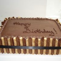 Chocolate Cookie Cake This cake was inspired by CC and all the pirouette cookie cakes. This cake was a chocolate Kaulah cake with chocolate Kaulah buttercream,...