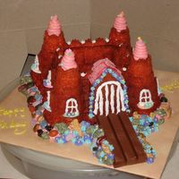 Princess Annika This is a cake done for a friend and she wanted a castle out of a bundt pan she had. It was a little challenging to make it a princess...