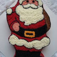 Santa Buttercream Santa made with startip.
