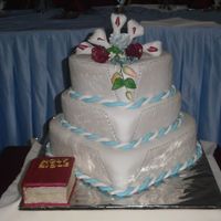 Embossed Heart I made this cake for a friend's 31st wedding anniversary. The sides were embossed with Marion Frost embosser and painted with pearl...