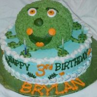 Octopus Birthday Cake This was done for my son's 3rd birthday. All buttercream. Butter pecan cake with coconut pecan filling. Octopus is white cake with...