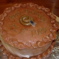 Turd Cake For my sister's birthday. This cake was my first attempt at chocolate buttercream. It flopped and I figured I'd decorate it like...