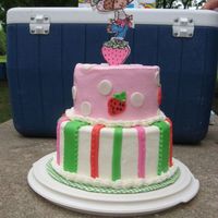 Strawbery Shortcake Thanks to all CC-ers with similar cakes for inspiration. Cakes are covered with buttercream with fondant accents. Strawberry is a chocolate...