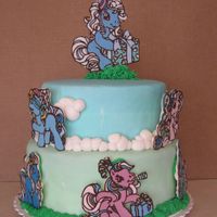 My Little Pony This was for my DD's 4th birthday. MMF covered with chocolate transfer ponies. This was my first time trying chocolate transfers, I...