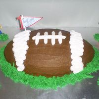 Touchdown This was a birthday cake for a 13 year old. His favorite sport is football as you can see. Hopefully I scored a touchdown with this one.