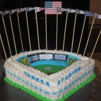 Yankee Stadium I made this for a customer who bought her husband Yankee's tickets for his birthday. It was hard for me to do -- I'm a huge Red...