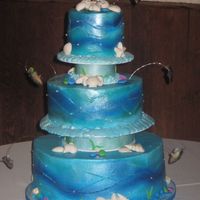 Fish Groom's Cake This was my first groom's cake! It's based on/inspired by the Colette Peters cake from the mystery cake challenge on Food Network...