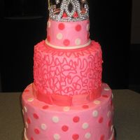 Another Pink Princess This cake was for a TN Dream Girls beauty pagent over the weekend. It's 9", 6", 4" tiers with buttercream frosting and...