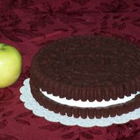 9" Oreo Cookie Brownie With Williams Sonoma Pan I made this 9" "Oreo" Cookie cake with brownie mix instead of cake mix. I made it with a Williams Sonoma Pan that they just...