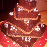 Christmas Cake This cake was a larger version of Cook Country's Christmas Tree cake. However, in hindsight, I realize I should have had another layer...