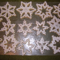 Snowflake Cookies Some snowflake cookies I made for a family holiday party a couple of years back.