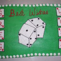 Bridal Shower Cake With Las Vegas Theme 