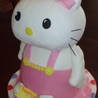Another Hello Kitty This was a massive cake for a twin who loves HK. The head and arms are RCTs covered in fondant. I had fun making this and the Yoda 3D cake...