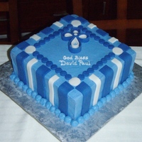 Dp's First Communion BCF with fondant accents. Thank you CC for the ideas!