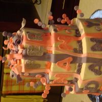 Pastel De Bolitas pastel de mantequilla, con fondant