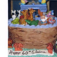 Noah's Ark I made this for my Aunt, she collects noah's arks. I used my son's toys to finish off the top....he lent them to me with...