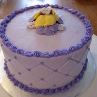Diamond Cake Flowers are made out of Royal Icing, covered in buttercream.