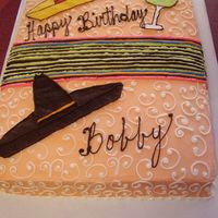 Fiesta! Customer gave me invitation used for this party & asked that I incorporate it some how on cake. BC frosting, FBCT. 11 x 15 sheet. She...