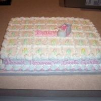 Baby Bootie 11x15 sheetcake