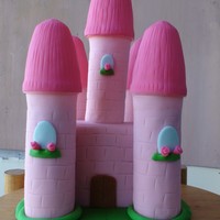 Castle Cake i made this topper for my 3 years old daughter's birthday cake... since i am a beginner, it took me alot of time to make it done ^ ^&#...