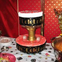 Hollywood Nights This cake was made for my husbands birthday. I redecorated the entire house with the hollywood theme and did not know what design to give...