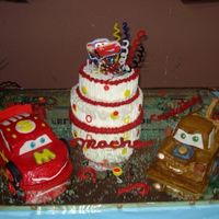 Dannys 3Rd Birthday This is my little boys birthday. The cake is white cake and vanilla BCAccents are fondant.