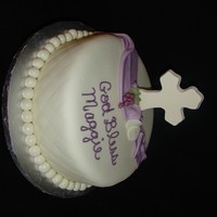 1St Communion double layer 12" round. Cross is candy melts and other accents are MMF