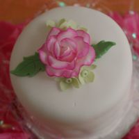 Mini Cakes For Favors I had to make 75 of these for my cousins wedding. They were 3 inches round and 3 inches high.