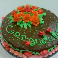 Banana Cake this is my cake from mar 07, wilton class I. previously i had not picked up a bag so i did learn something!