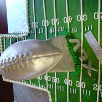 Superbowl Xlv 2011 Texas carved, Football field background, Vince Lombardi trophy w,NFL symbol..Howdy yall!!!!