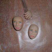 Figures For My Birthday Cake here are the figures i'm working on for my birthday cake..i redid them and i think they look alot better they are made of wilton...