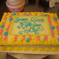 Neon Dots And Stripes 