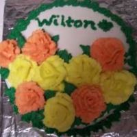 Final_Cake.jpg Final cake for class. Lesson learned on this cake....Don't procratinate. I didn't frost the cake until i got off work.Should have...