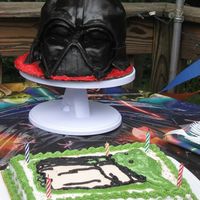 3D Darth Vader And Yoda Cakes Having seriously tried to decorate less than 10 cakes in my life, I took on a 3D Darth Vader and Yoda cakes for my nephew's 5th...