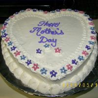 Mother's Day Cake Got the cake idea out of a Wilton book. For some reason I couldn't make them into flowers and my "flowers" turned more into...
