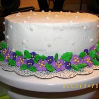 Apple Blossoms Cake Modeled after a cake that I saw on the Wilton Cake. It took me forever to make all the flowers from Royal Icing. Though I would have really...