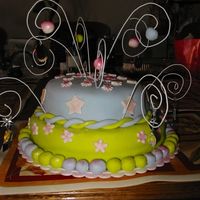 Tykyras_5_Bday_Party_002.jpg My daughters b-day cake. After my first attempt of snowwhites cottage failed. I made this cake at 2pm it showes but it's made with...