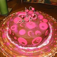 For A Meeting chocolate cake with raspberry cream filling chocolate ganache