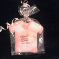 Breast Cancer Cookie Made these cookies as a fundraiser for the Susan G. Komen Walk. RBC with edible image of Team Logo.