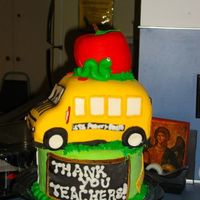 Teacher Appreciation Cake Thanks to inspireddecorator for bus ideas. Thanks for looking.