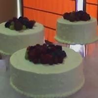 Lauralynn's Cake WASC. Two with raspberry filling and one with strawberry filling. Fruit on top is strawberrys, raspberrys, grapes, blueberry's and...