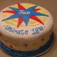 Ultimate Frisbee Cake This was one of those cakes I scrapped off the border 3 times before throwing in the towel - I just couldn't get it right. Finally the...